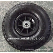 3.00-4 pneumatic wheels plastic rims.